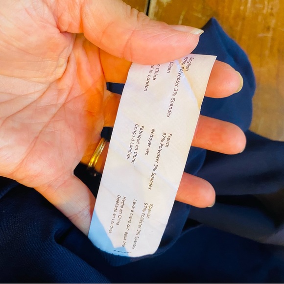 Jarlo Women's Formal Dress Navy Backless Long Gown with Mini Train - Picture 8 of 8